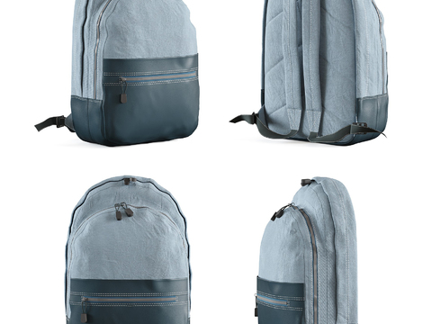 Modern Blue Backpack Mountaineering Bag