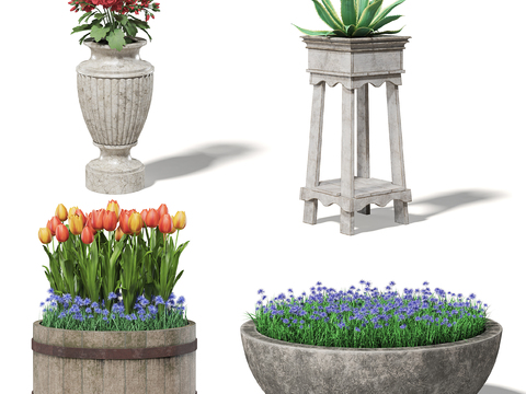 Modern Outdoor Flower Pot Flower Bowl