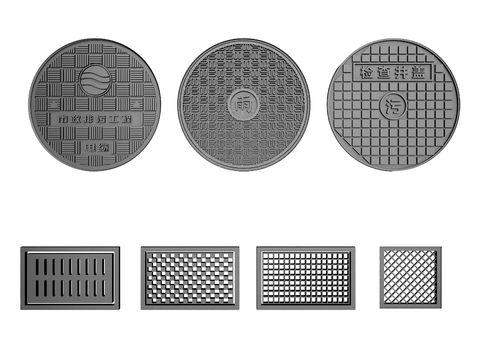 Modern outdoor sewer manhole cover