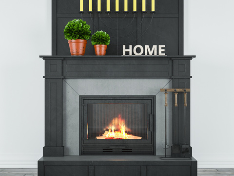 Industrial Wind Fireplace