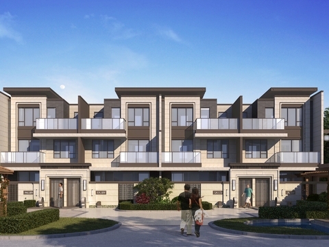 Appearance of New Chinese Townhouse