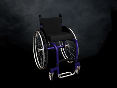 Modern fabric wheelchair free