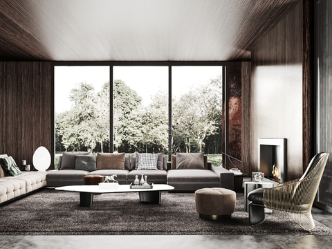 Italian Minotti modern sofa combination