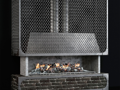 Industrial Wind Fireplace