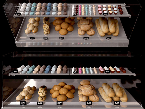 Modern Bakery Dessert Display Cabinet