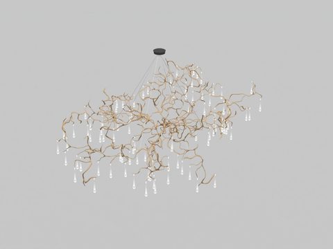 Nordic Affordable Luxury Style Metal Crystal Art Chandelier Free