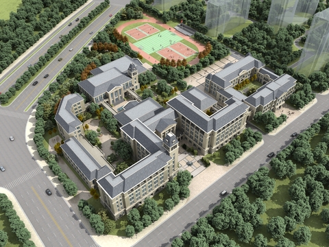 Jianou School Aerial View