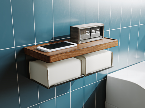 Wall-mounted tissue box