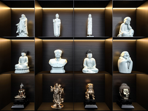 Modern Buddha Sculpture Ornaments