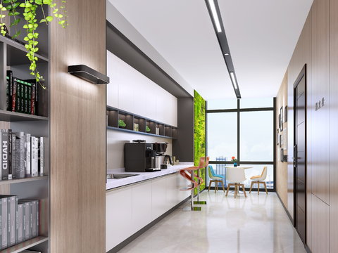 Modern office pantry