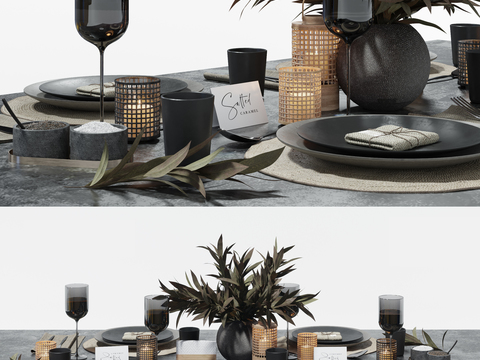 modern western tableware