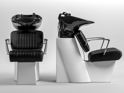 Modern Leather Hair Shampoo Chair