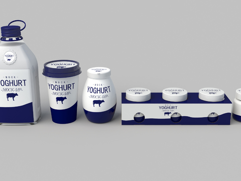 Modern yogurt packaging