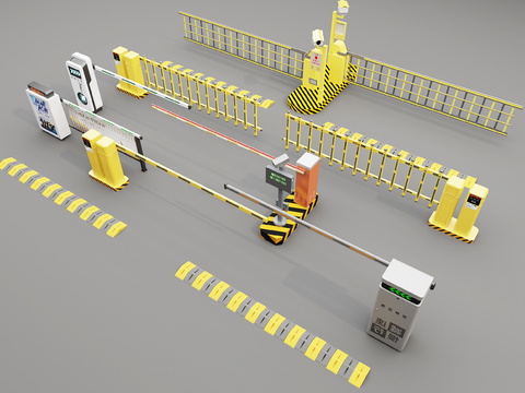 Community gate gate toll pole