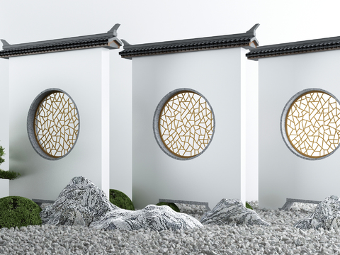 New Chinese-style Courtyard Shadow Wall