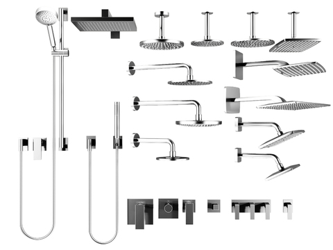 Modern hardware shower switch combination