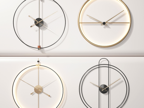 Modern Affordable Luxury Style Wall Clock