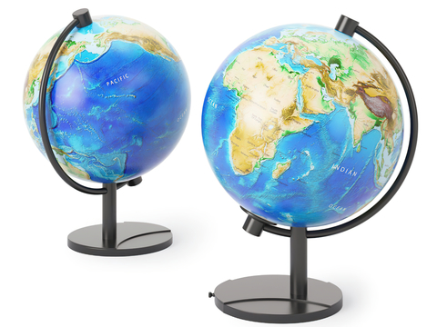 Modern Globe Ornaments