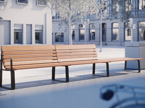 Modern outdoor bench