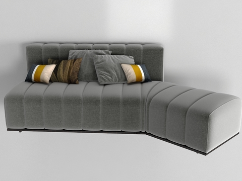 Nordic Fabric Corner Sofa Free