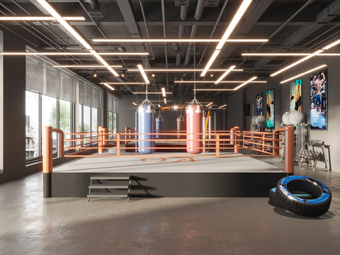 Industrial-style Taekwondo Gym