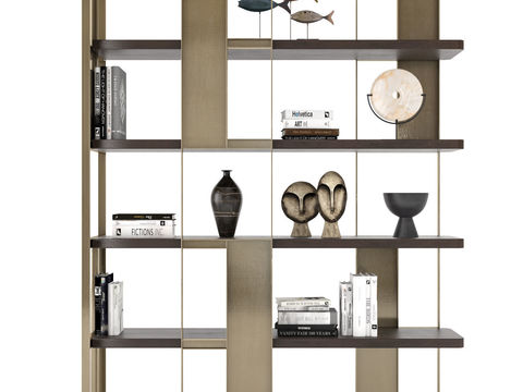 Modern Metal Bookshelf Decorative Rack