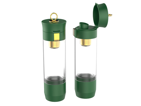 Modern glass thermos cup