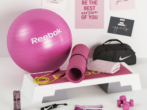 Modern female fitness sports supplies