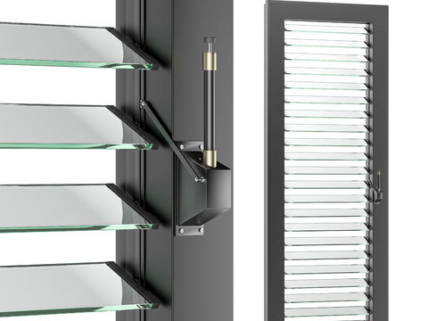 Modern glass blinds