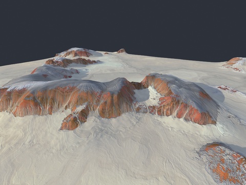 Modern sub-cold desert topography Free