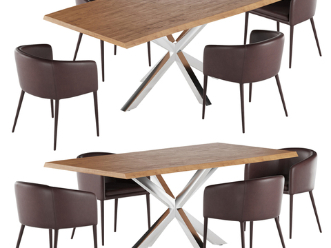 Molteni & C Modern Bar Dining Table and Chair