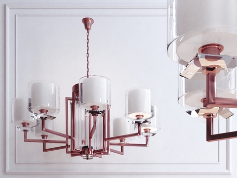 Modern multi-head candlestick chandelier