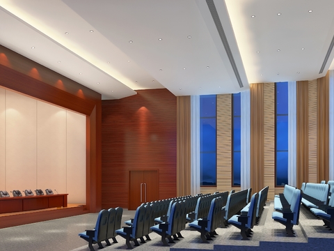 Modern conference room report hall