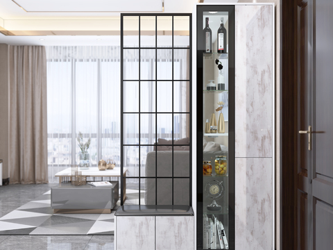 partition cabinet glass screen free