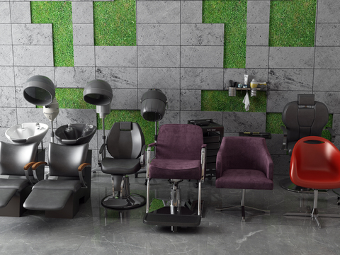 Modern barber chair shampoo chair hair dryer