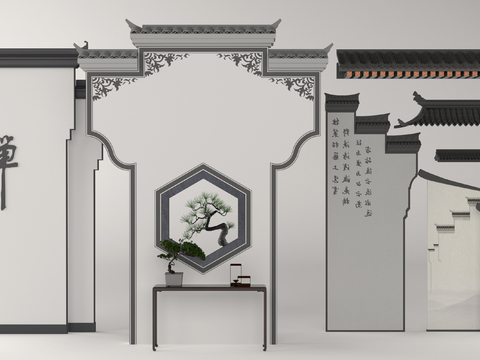 New Chinese-style Huizhou architectural components