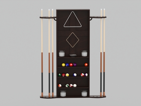 Modern Simple Solid Wood Billiard Cue Rack Free