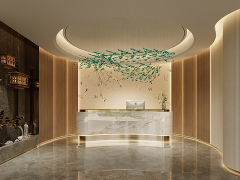 New Chinese SPA Beauty Salon Hall Front Desk