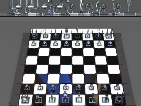 modern chess ornaments