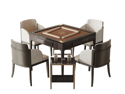 Mahjong tables and chairs