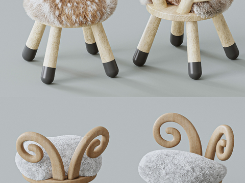 Modern Animal Child Stool