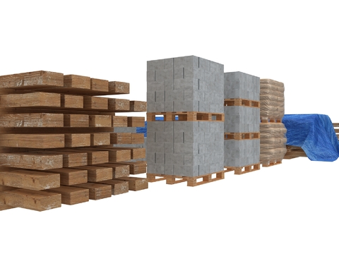 Industrial wind construction site building materials