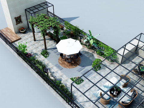 Modern Roof Terrace Garden