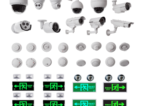 Camera monitoring alarm safety signs