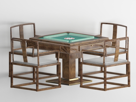 New Chinese Mahjong Table and Chair Free