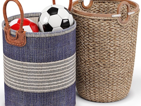 Nordic Woven Basket Dirty Clothes Basket Storage Basket