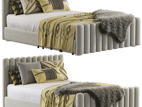 Modern Fabric Single Bed