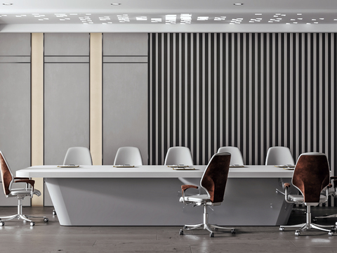 Modern Conference Table and Chair