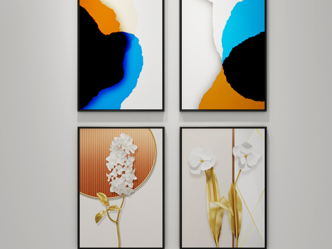 Modern abstract decorative painting free