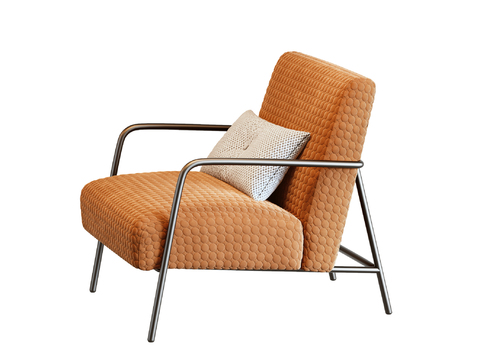 MISSANA orange lounge chair